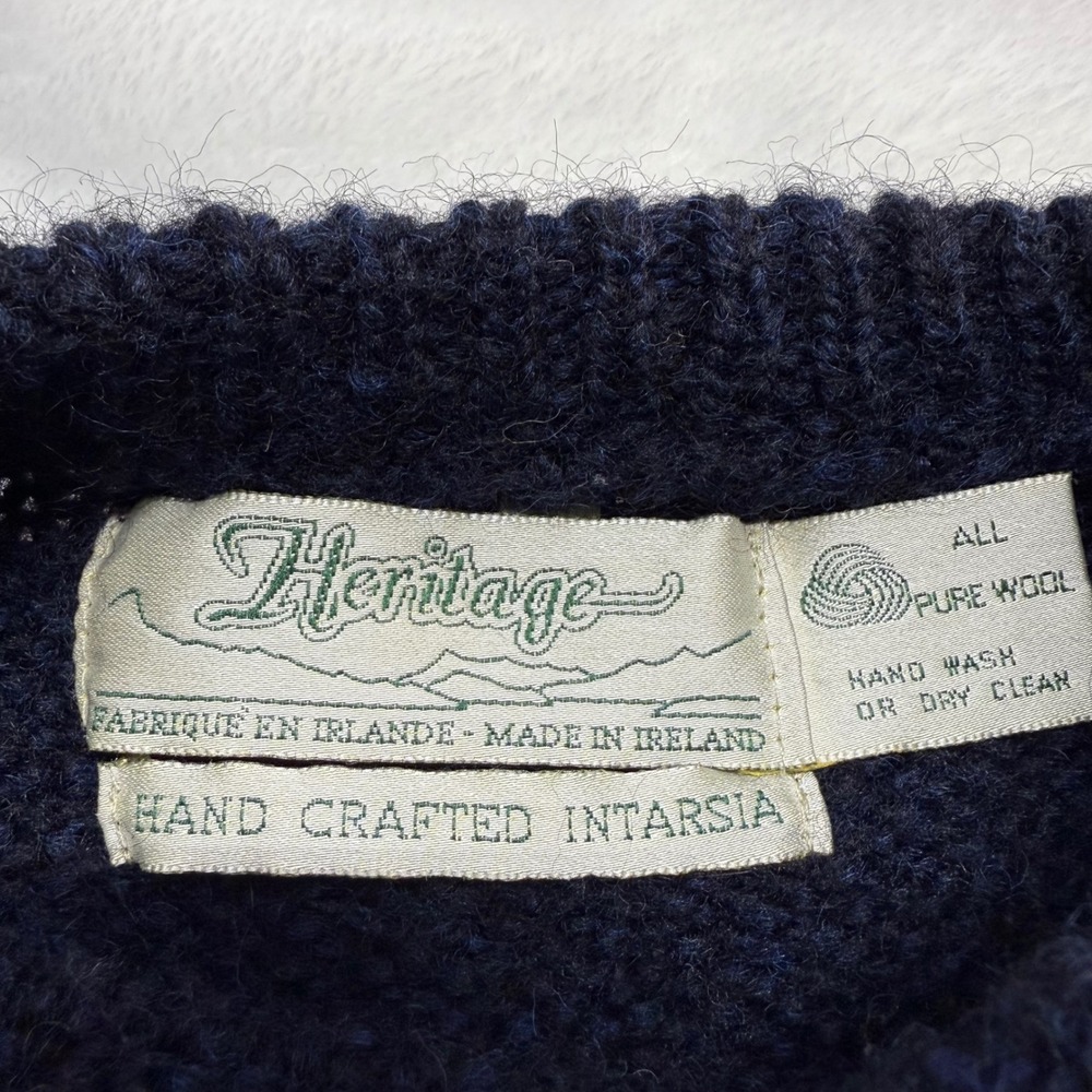 Vintage Heritage Ireland Multicolor Geometric Abstract Intarsia Knit Pattern XL - Picture 3 of 9